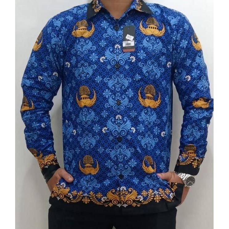 Kemeja Korpri Pria Bahan Katun