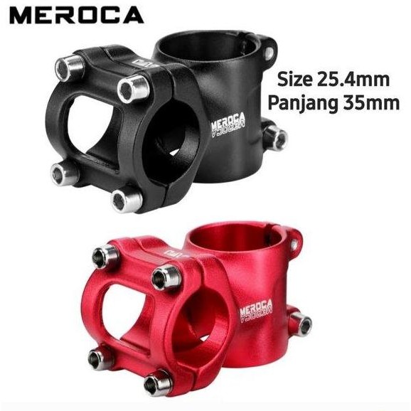 Promo Meroca Stem 25.4mm Panjang 35mm Handlebar Stem Pushbike Balance Bike COD