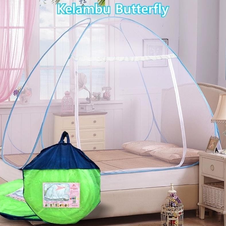 Kelambu Tempat Tidur Lipat Ukuran 180x200cm