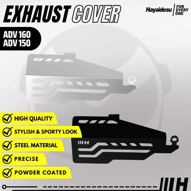 TERMURAH - Hayaidesu Exhaust Cover ADV 0 & ADV 60 Tameng Pelindung Knalpot Motor ADV