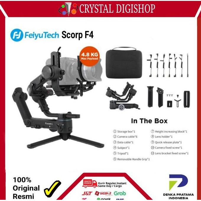 Feiyu Tech Scorp Pro F4 Handheld Gimbal Stabilizer Original Scrop F 4