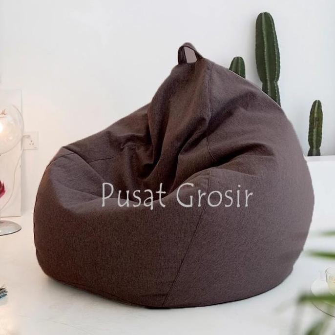 TERMURAH - Bean Bag Sofa Katun COVER ONLY / COVER BeanBag Pumpkin Size JUMBO