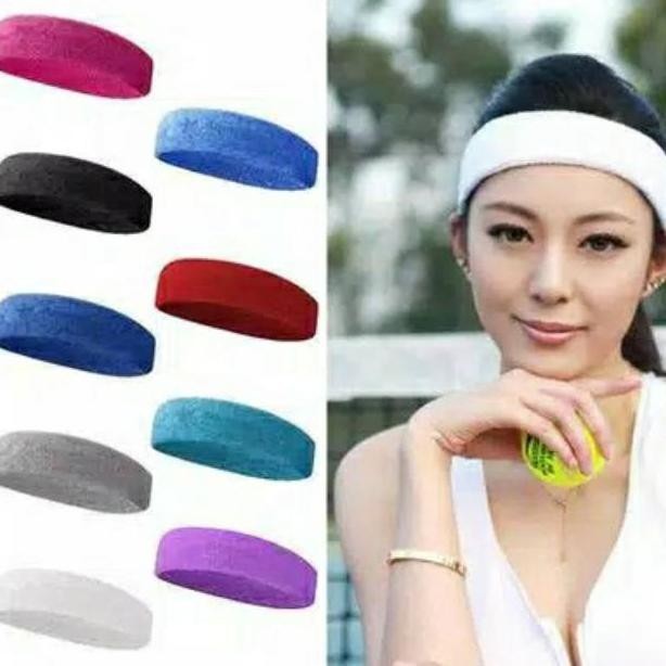 HEADBAND SPORT PRIA DAN WANITA POLOS
