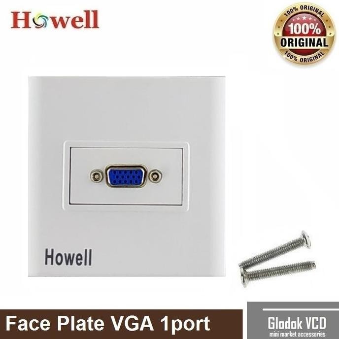 DE100 >> Howell Wall / Face Plate VGA Single
