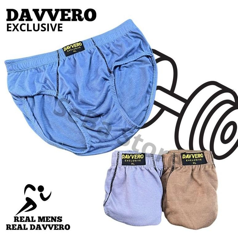 Hot Sale - 6Pcs Celana Dalam Pria Dewasa Davvero /CD Katun Laki Laki / Celana Cowok Remaja Dewasa / 