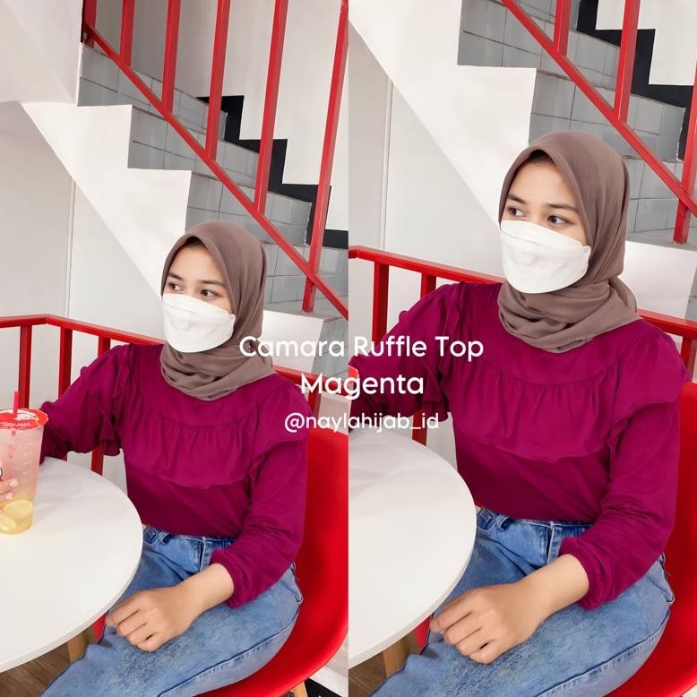 Special - KALEA Ruffle/Calisa Ruffle/LOWI Ruffle Shirt/CAMARA Ruffle NaylaHijab_id/ Blouse Korea Bah