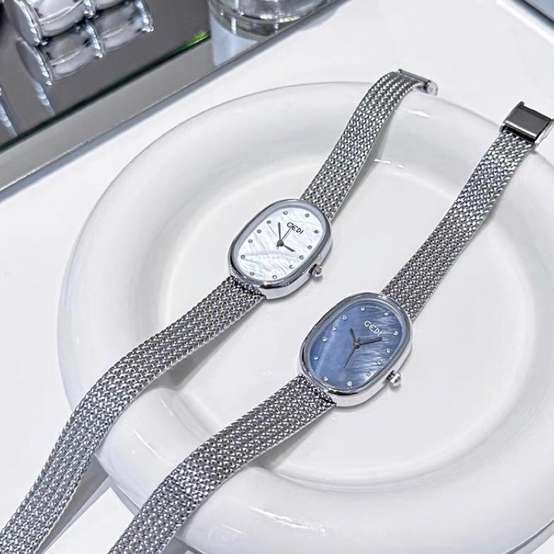 Jam Tangan Rantai Oval Original GEDI Jam New Fashion Korea CA048