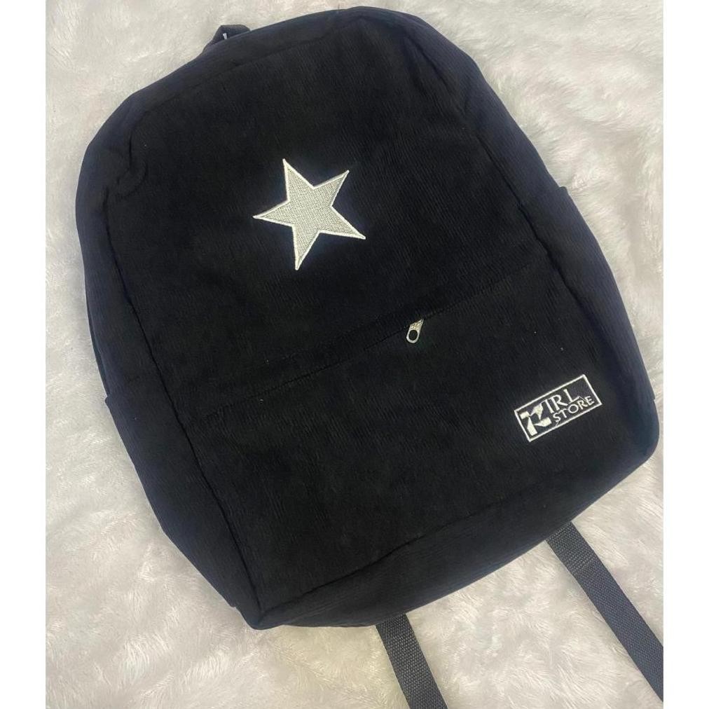TAS RANSEL SEKOLAH STAR CORDUROY BACKPACK CORDUROY PRIA WANITA || TAS LAPTOP CORDUROY