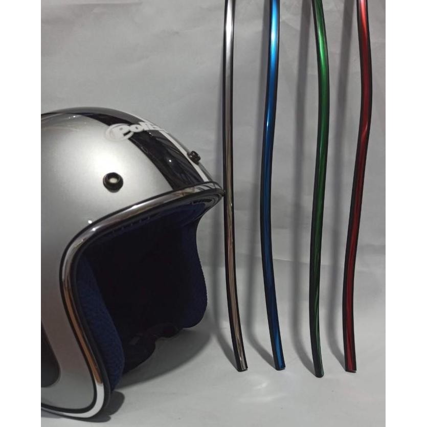 List Karet Helm Silver/Gold
