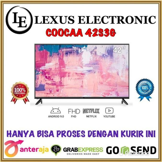 TERBARU - COOCAA LED SMART TV 42 INCH | 42S3G | COOCA ANDROID TV