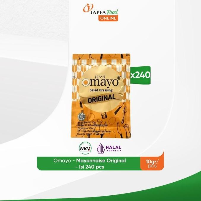 

Paket Omayo Mayonaise Original 10Gr - Isi 240 Pcs [24 X 10 Sachet]