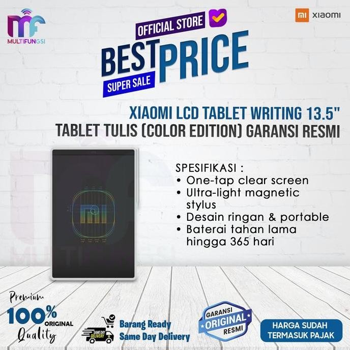 TERLARIS - XiaomI LCD Tablet Writing 13.5" / Tablet Tulis (Color Edition) Garansi Resmi