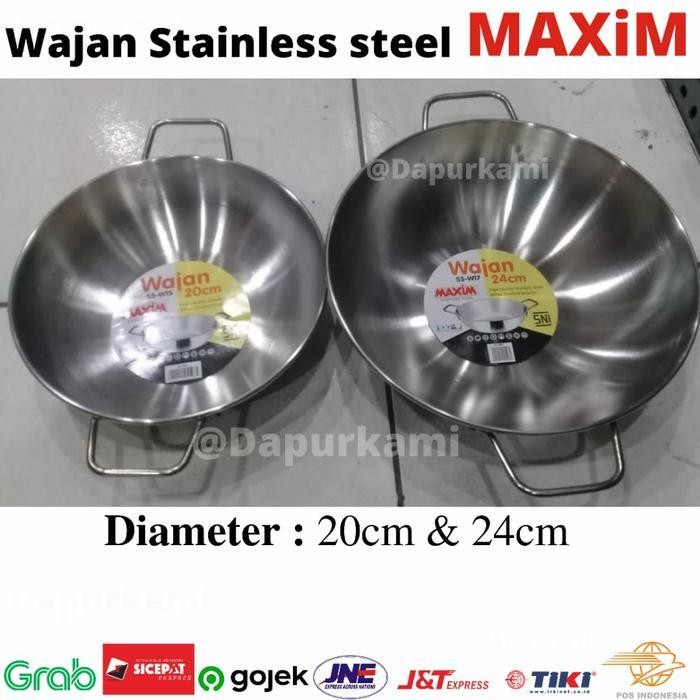 PWH Wajan Mini Stainless Steel Maxim Ori Penggorengan Maxim