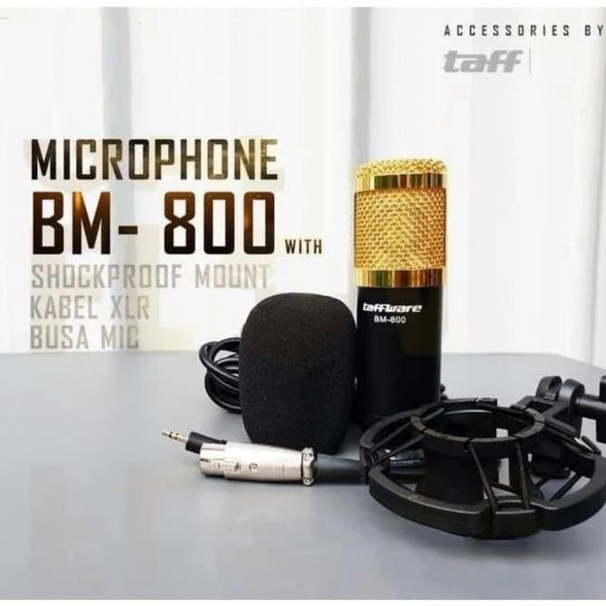 BEBAS ONGKIR - Mic Recorder Condenser Laptop Karaoke Smule BM800 Mic Rekaman