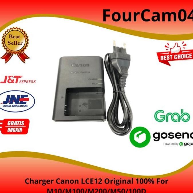 Charger Canon LCE12 Original 100% For EOS M10/M100/M200/M50/M50II/100D