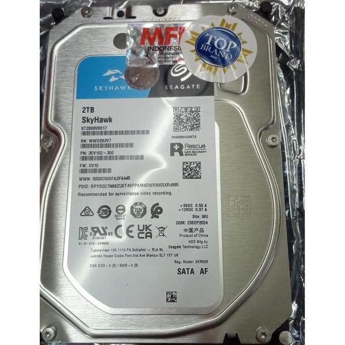 HDD CCTV SKYHAWK SEAGEATE 2TB MFI