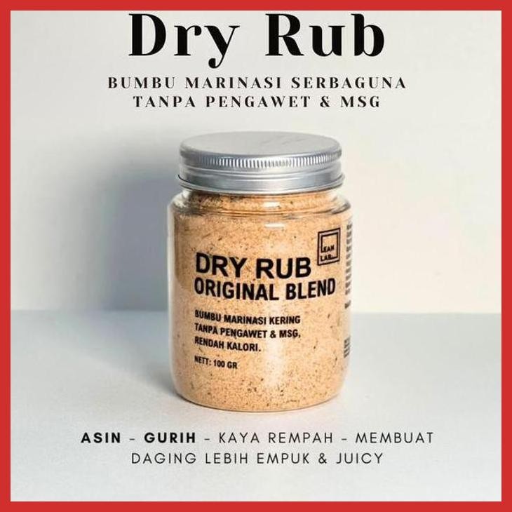 

PROMO SPECIAL LIVE LEANLAB BUMBU MASAK DRY RUB 100G X1 - COCOK UNTUK DAGING AYAM, SAPI, IKAN, DAN TEMPE - BAWANG, MASAKAN [BUMBU OLAHAN MAKANAN]
