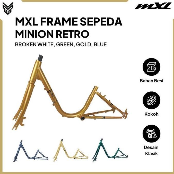 NEW MXL Frame Sepeda Minion Retro Ukuran 20" Bahan Steel Bicycle Frame Sepeda Outdoor