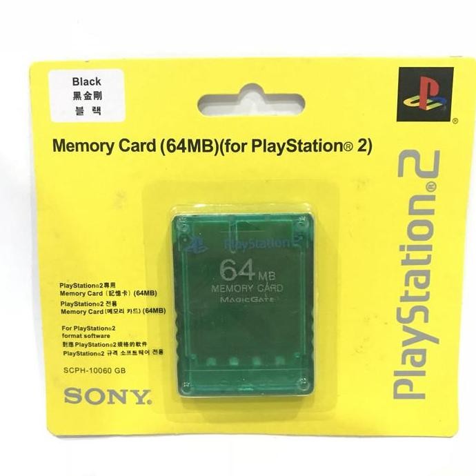 MC MMC memory memori card playstation PS 2 PS2 64MB transparan lampu