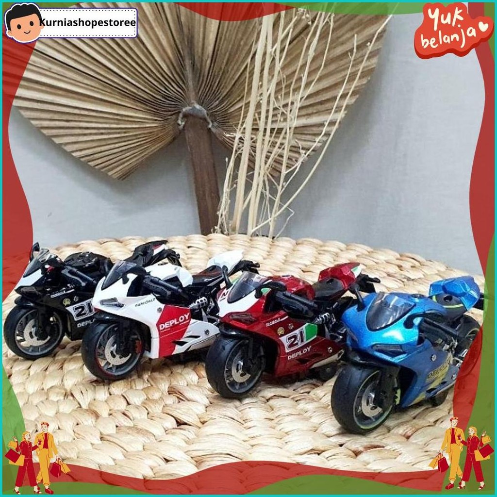 UNIK DIECAST MOTOR  BALAP GP KAWASAKI / DIECAST MOTOR BALAP SPORT DUCATI / DIECAST MOTOR GP YAMAHA M