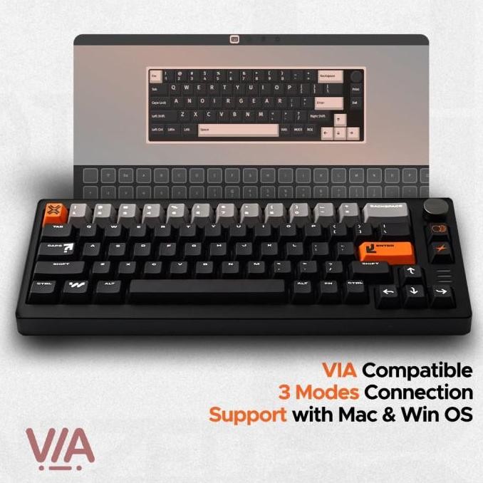 Noir N1X N1/X 65% VIA/QMK N1 XWireless Gaming Keyboard NoirN1X VIA QMK