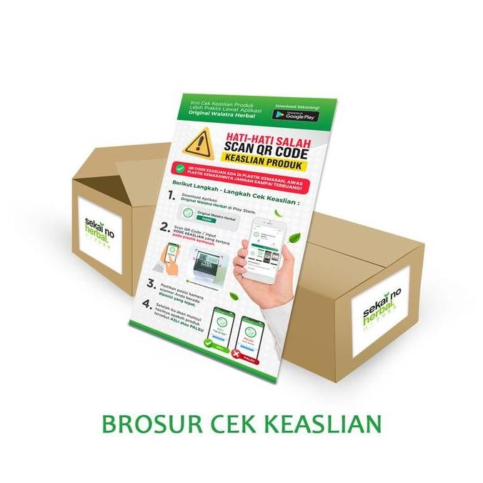 

TERMURAH - Kertas Brosur Cek Keaslian Produk ORIGINAL - Sekai No Herbal