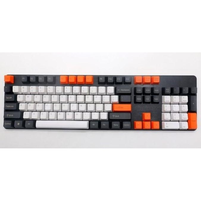 TERMURAH - ALCHA KEYCAPS PBT CARBON SINGLE SHOT OEM PROFILE 104 KEYS