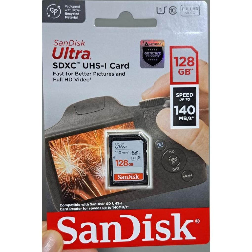 TERLARIS - SanDisk Ultra SDXC Card class 10 128GB