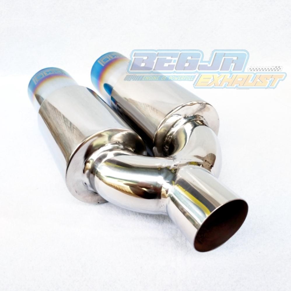 KNALPOT MOBIL RACING HKS GRONEL MINI BLUE FIRE UNIVERSAL MOBIL