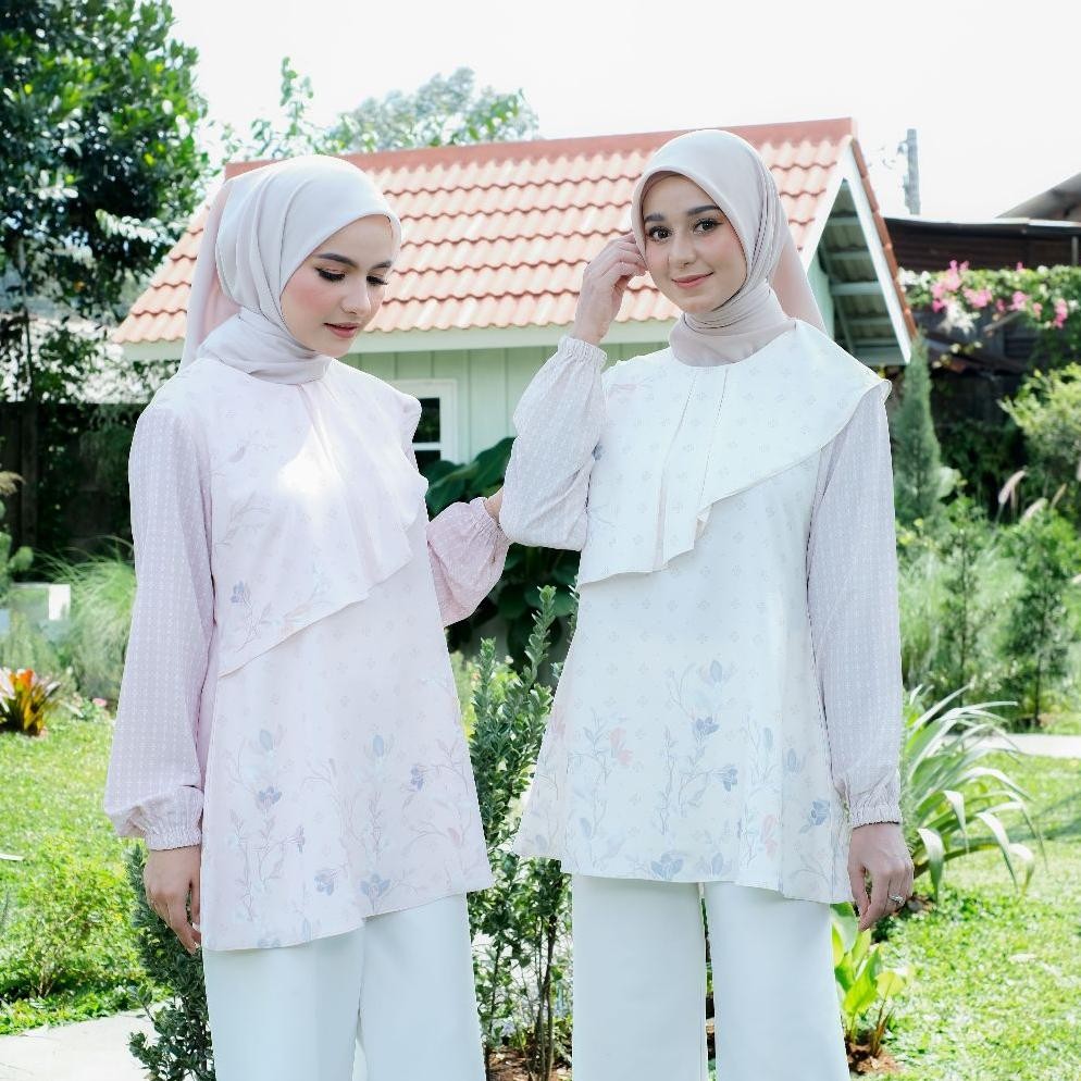GHANIA BLOUSE POKKA By Denosa Fashion