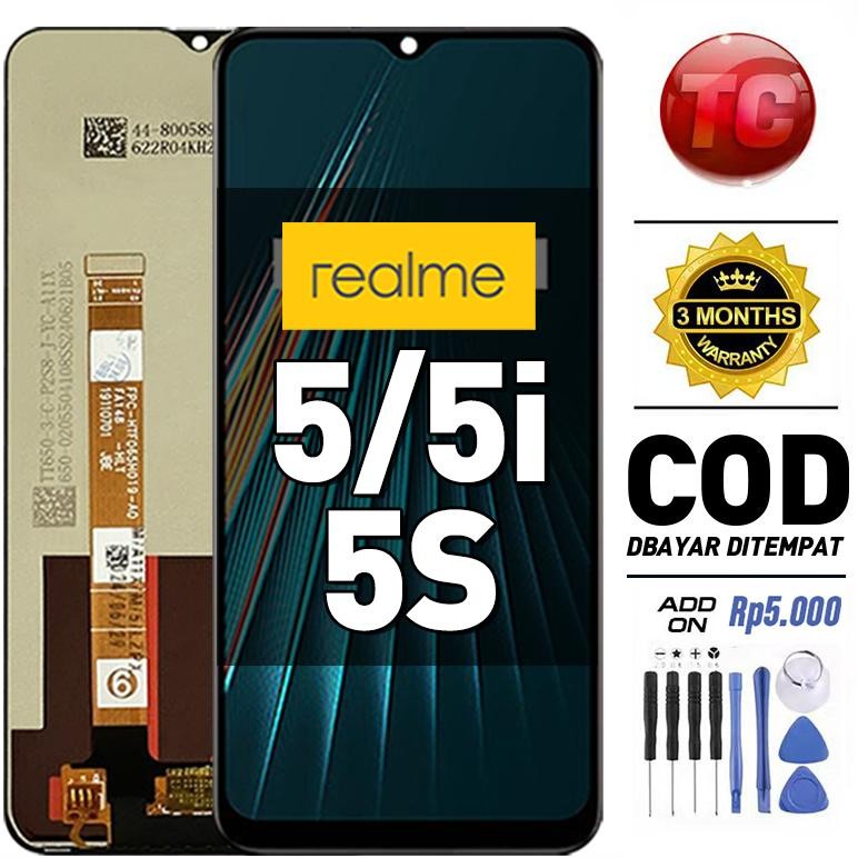Lcd Realme 5 5I 5S Original 100% Fullset Asli Ori Touchscreen Compatible For Glass Touch Screen Digi