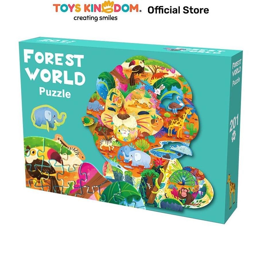 Toys Kingdom Kiddy Fun Forest World Puzzle Set 200 Pcs Mix Kids Toy Toys Mainan Susun Benda Kartu Ka