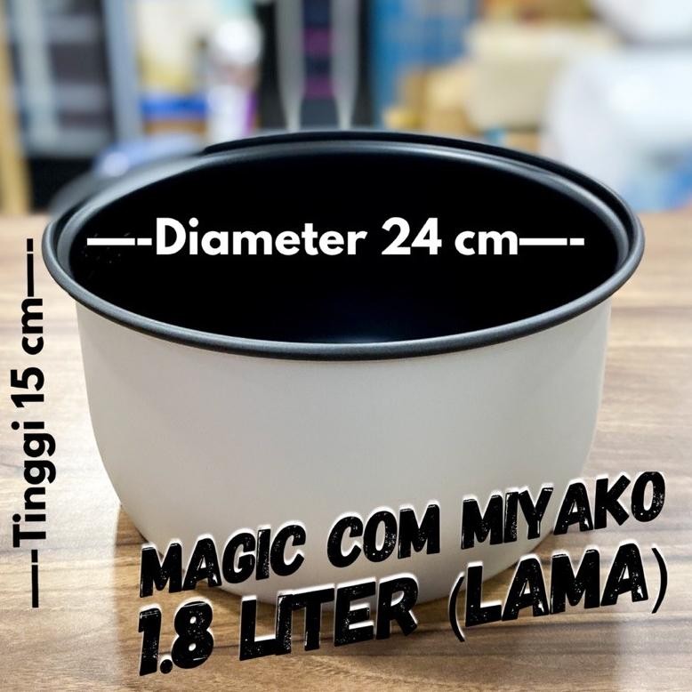 Beli Lokal Im31 Panci Magic Com Miyako 0,6 1 1,2 Dan 1,8 2 Liter Original Ada Logo Miyako Teplon Ric