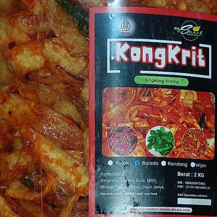 

Kripik Keripik Singkong Rujak Kongkrit Kripik Singkong Kriting Pedas Manis Daun Jeruk Kemasan Ball Isi 2Kg