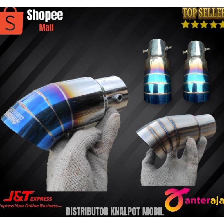 tailpipe/variasi  ujung knalpot mobil agya, ayla, jazz brio mobilio dll