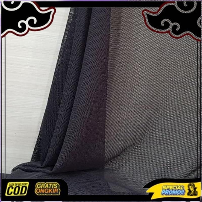 Cod Kain Jala Penutup Sound Speaker | Kain Jaring Penutup Sound | Kain Hitam Berlubang Untuk Tas | K