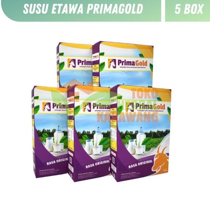 

(Good) PAKET 5 BOX PRIMAGOLD / Prima Gold - Susu Kambing Etawa