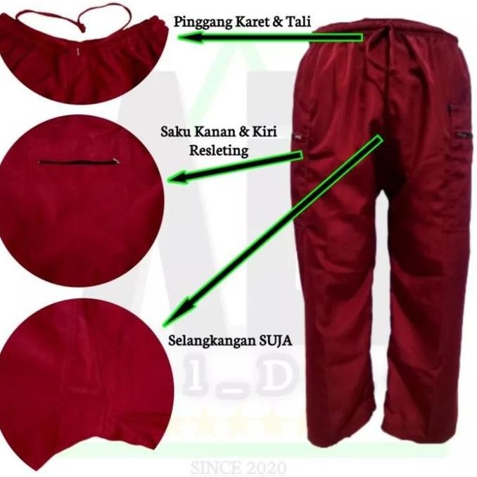 (Good) celana sirwal pria bahan tebal/celana sirwal pria dewasa/celana pangsi/celana cingkrang/celan