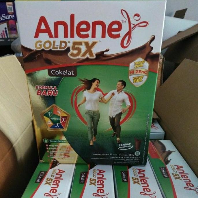 

(Good) Anlene Gold 5X Coklat Vanila Original 850gr