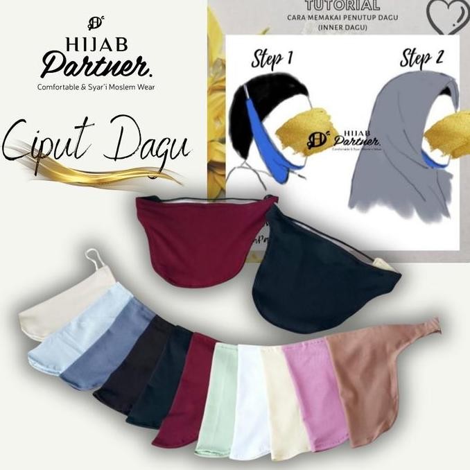 (Good) Ciput dagu /Penutup Dagu pelengkap hijab menutup aurat dengan sempurna