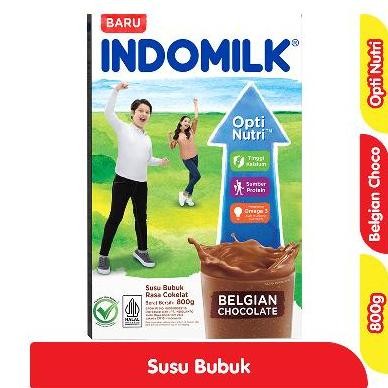 (Good) Indomilk Belgian Chocolate 800 Gr Box 800Gr Susu Bubuk Coklat Cokelat 400