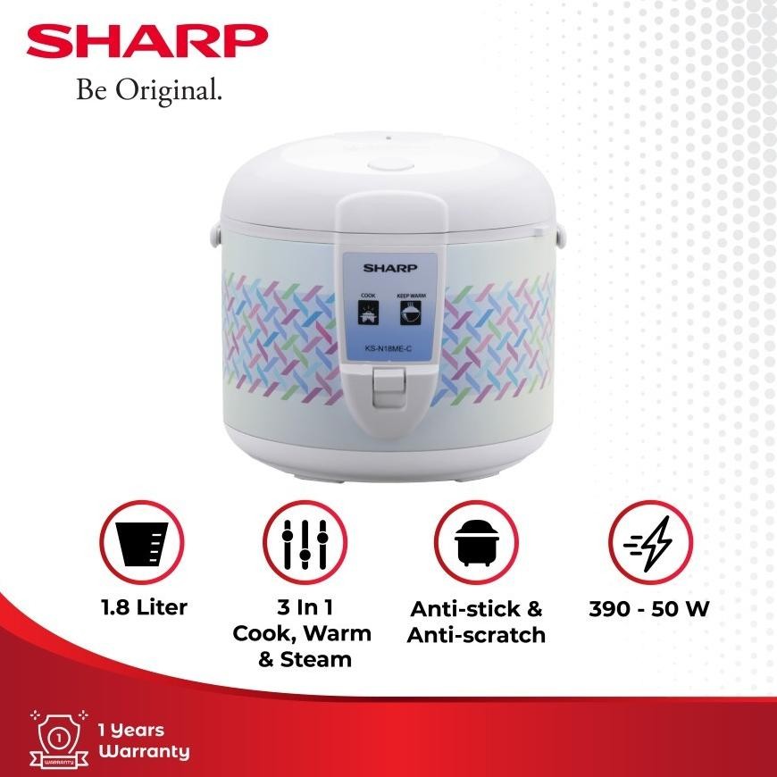 Sharp Rice Cooker KS-N18ME-C  1,8 LITER