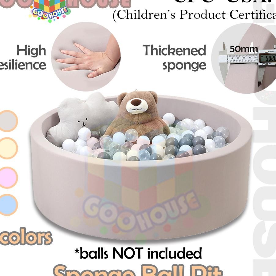 Kolam Bola Anak Kolam Bola Mandi Mainan Anak Lubang Bola Busa Untuk Balita Kolam Anak Spons Ball Pit