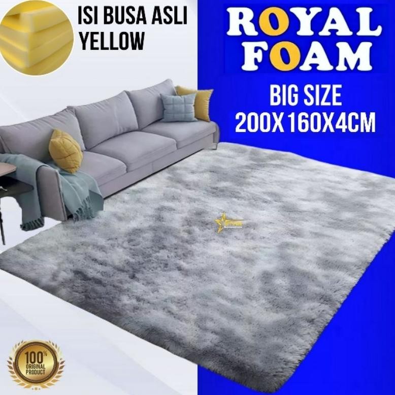 Karpet bulu rasfur uk 200x160x4cm