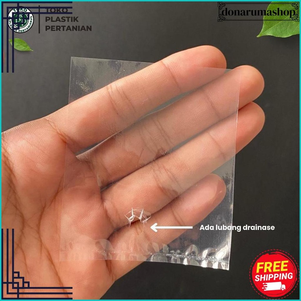 Polybag Semai Cabe / Polybag Semai Benih / Polibag / Polybag Pembibitan - 6X8 Cm Isi 1000 Lembar Ter