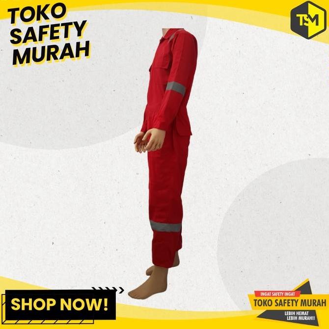 WEARPACK Terusan Safety IMJ Merah / Wearpack Safety Bahan Tebal