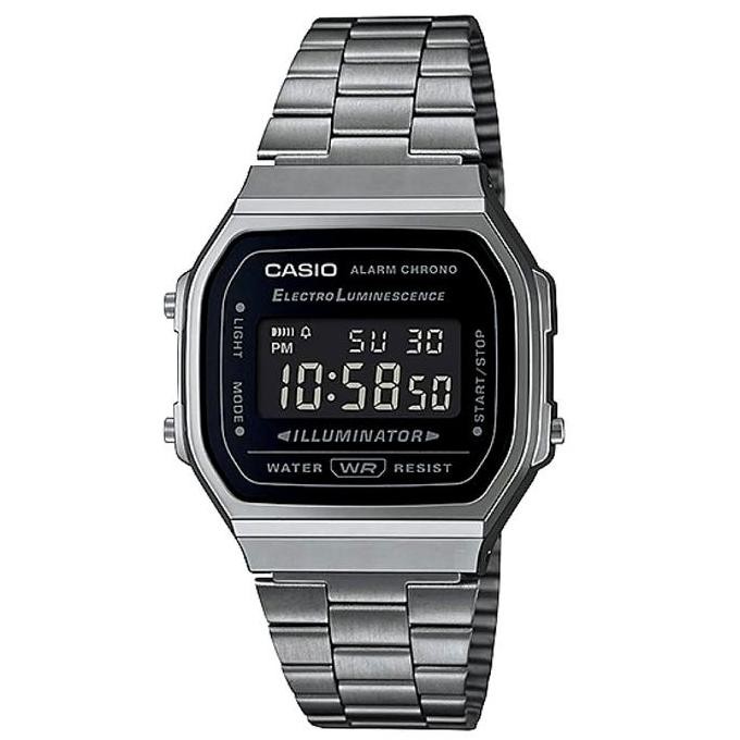 Ready  Jam Tangan Unisex Casio A168WGG-1BDF / A168WGG-1B Digital Vintage