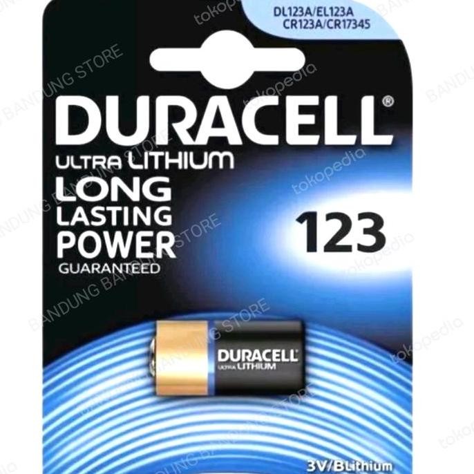 DURACELL 123 CR123A CR123 3V LITHIUM BATERAI BATRE LITHIUM 3V DURACELL murah