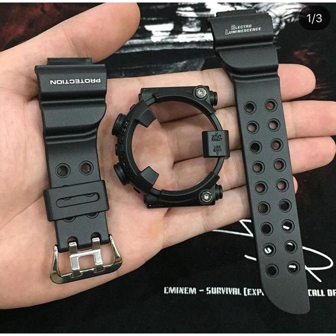 Ready  Band dan Bezel BNB Casio Gshock DW 8200BK Frogman Original