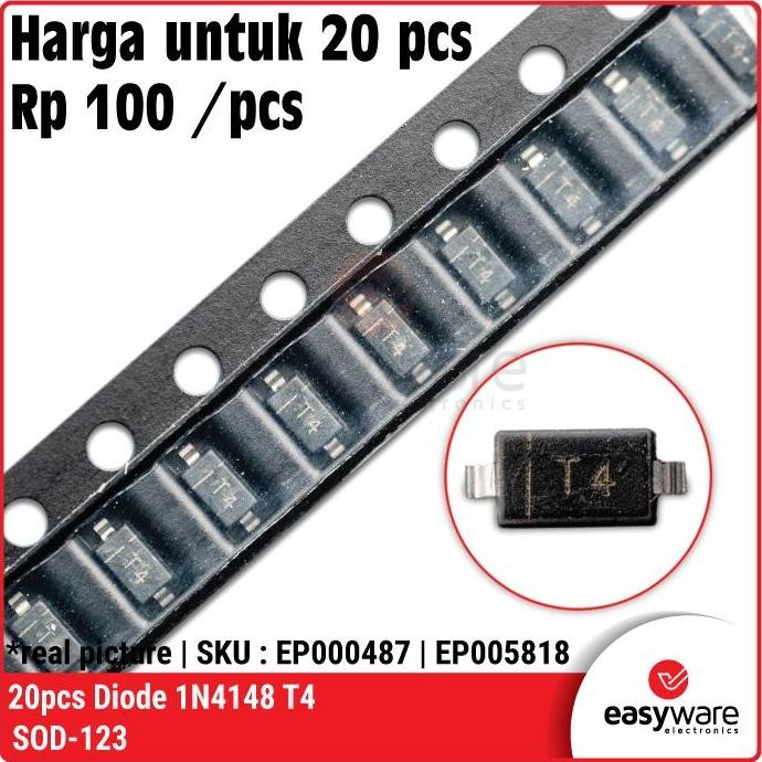 20X DIODE 1N4148 SOD123 1N4148W T4 SOD-123 SWITCHING DIODE 1N4148 SMD